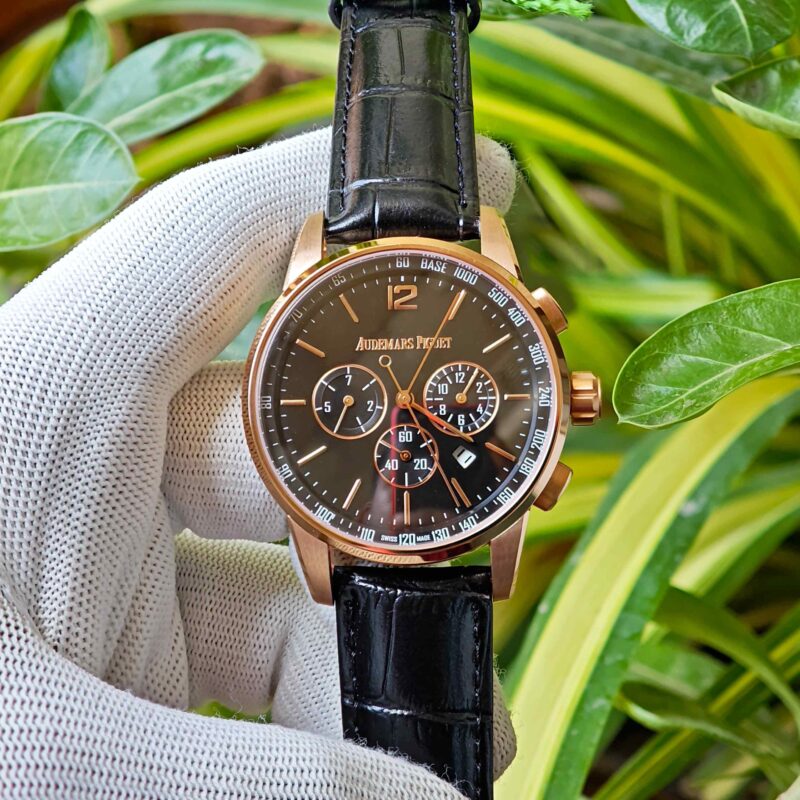 Audemars Piguet Code 11.59 Automatic Chronograph Rose Gold Black Dial