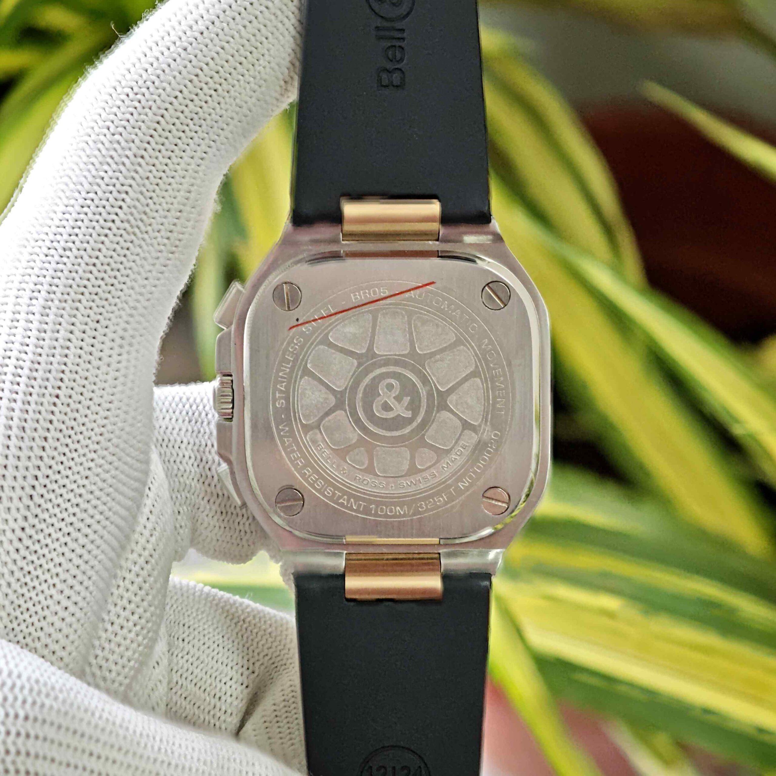 Bell & Ross Urban Chronograph Polished Gold Black Dial - Image 3