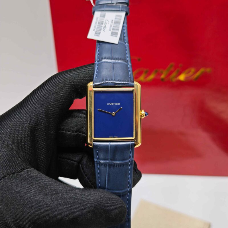Cartier Tank Solo Gold Blue Dial