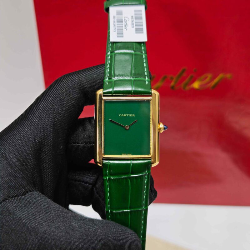 Cartier Tank Solo Gold Green Dial