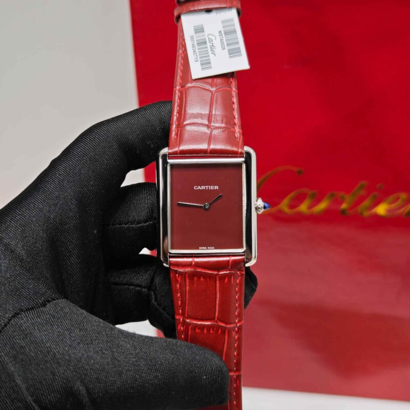 Cartier Tank Solo Steel Red Dial