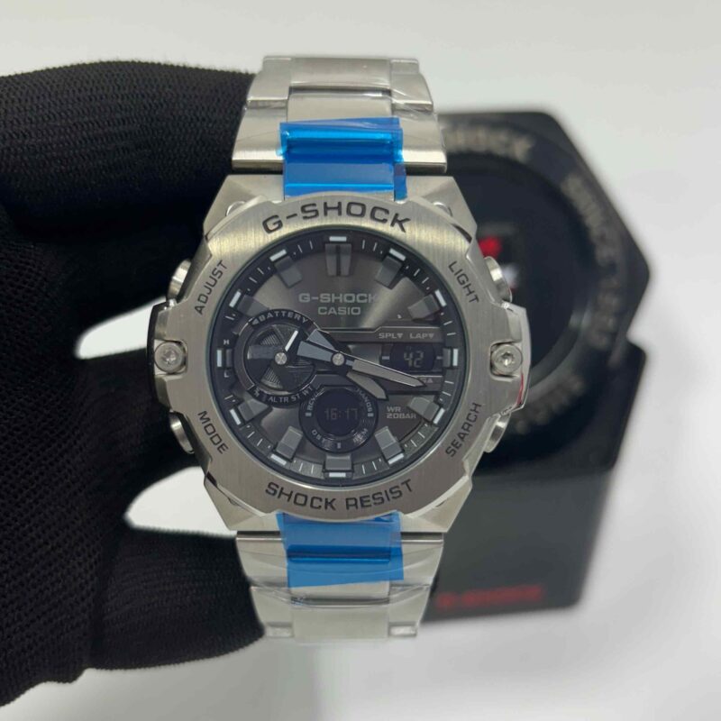 Casio G-Shock Stainless Steel Black Dial