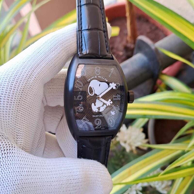 Franck Muller x Bamford Crazy Hours Snoopy Full Black Edition