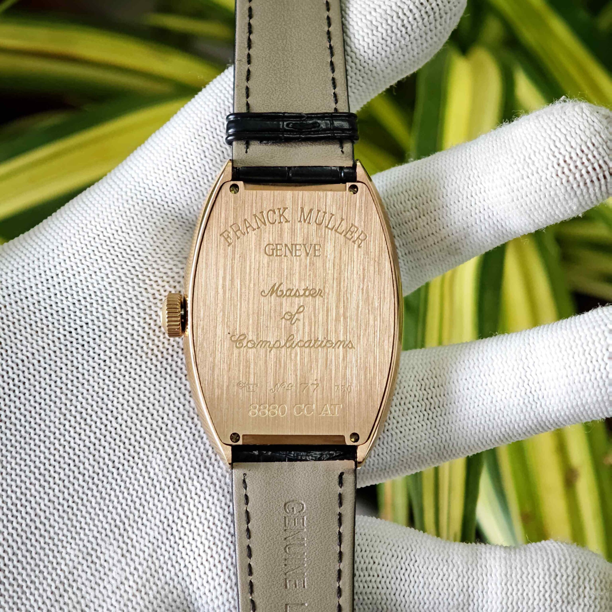 Frank Muller Grand Cintree Curvex Tourbillon White Dial Black Leather - Image 2