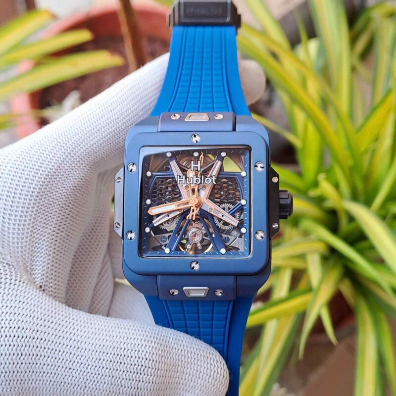 Hublot Square Bang Unico King Tourbillon Blue Edition