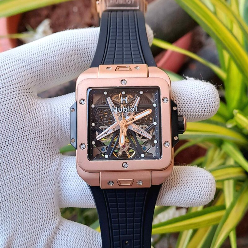 Hublot Square Bang Unico King Tourbillon Rose Gold Black Edition