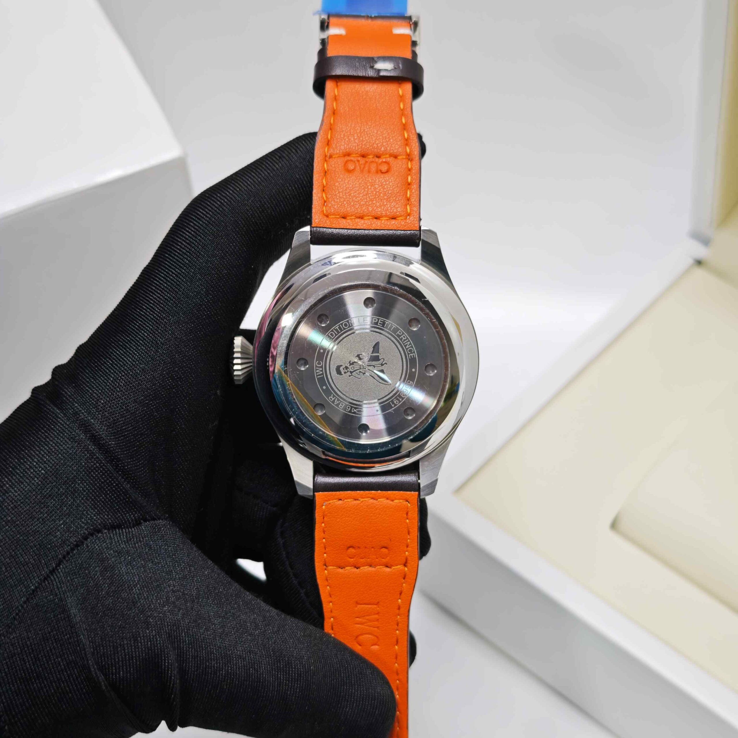 IWC Schaffhausen Big Pilot Top Gun Steel Green Dail Leather Strap - Image 2