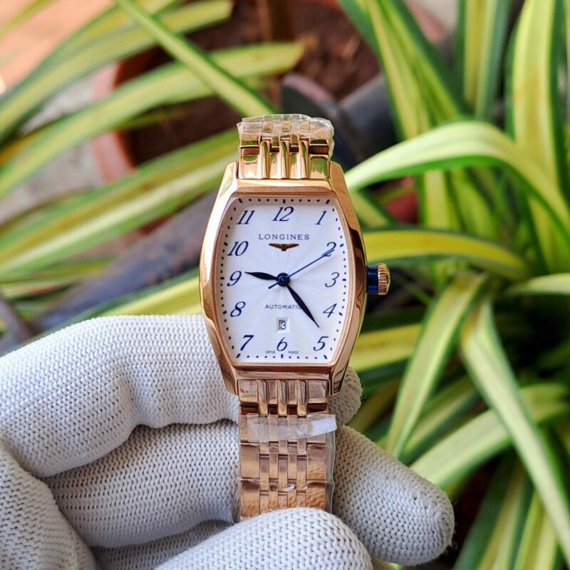 LONGINES EVIDENZA Full Rose Gold Steel White Dial