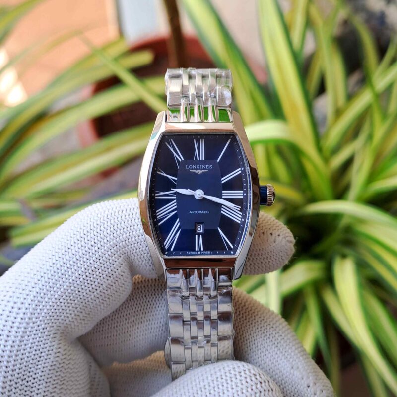 LONGINES EVIDENZA Steel Black Roman Marking Dial