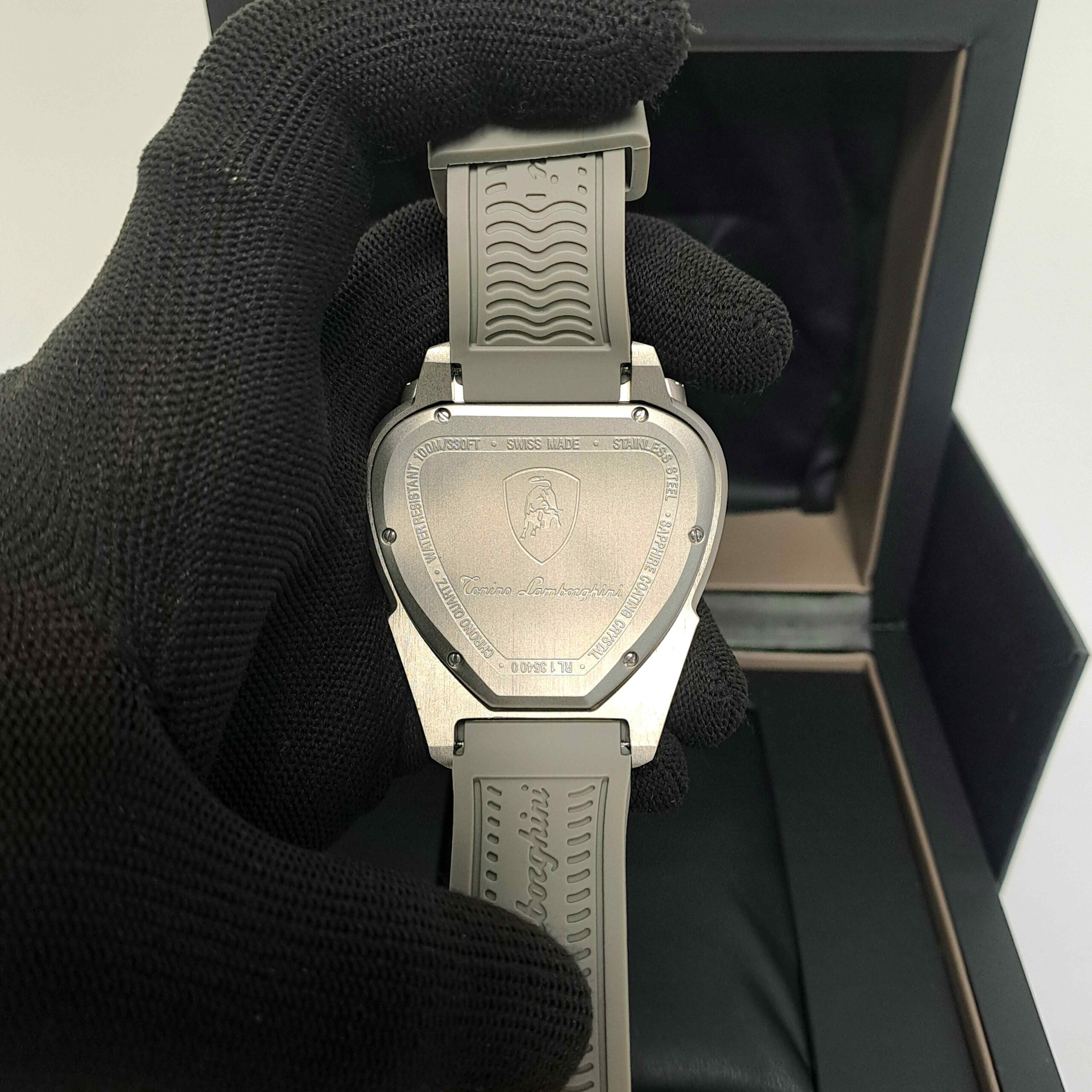 Lamborghini Spyder Chronograph Full Grey Yellow Marker Limited Edition - Image 2