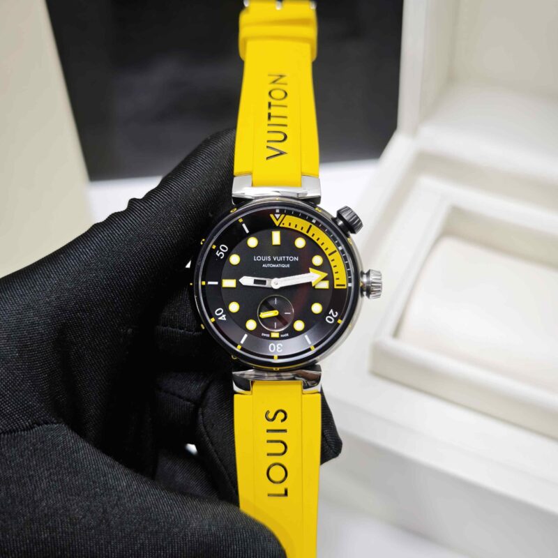 Louis Vuitton Tambour Street Diver Black & Yellow