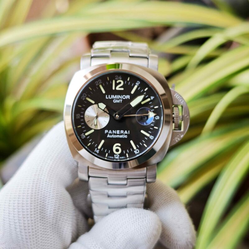 Luminor Panerai GMT PAM 88 Steel Black Dial