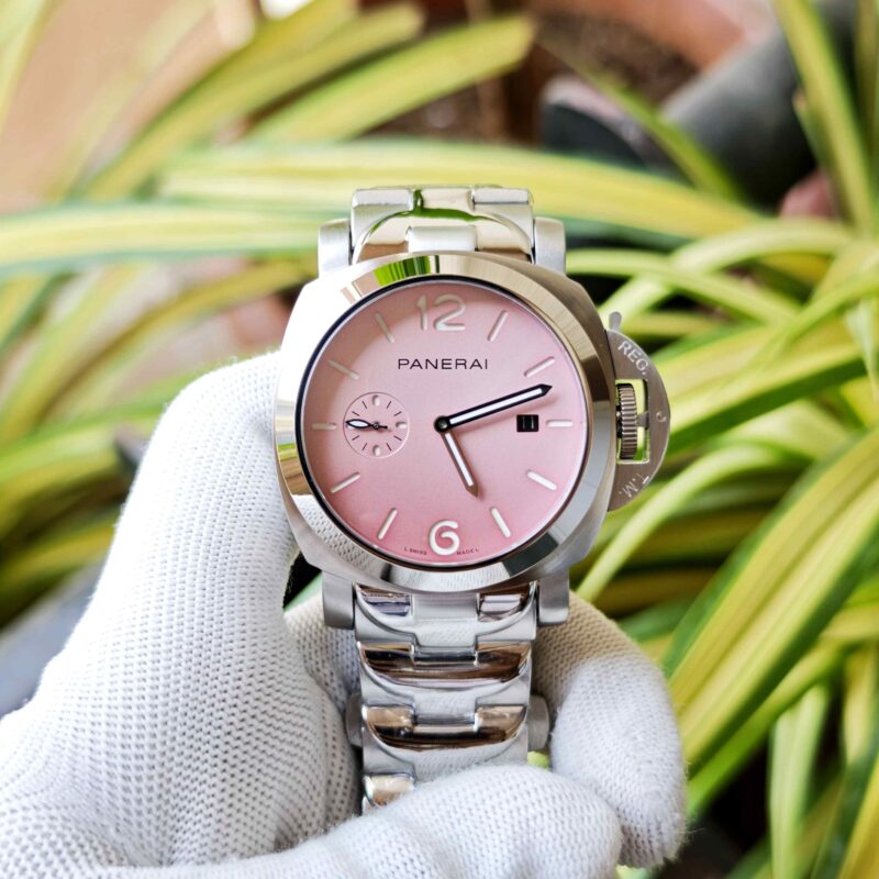 Luminor Panerai Marina Officine PAM01314 Steel Pink Dial