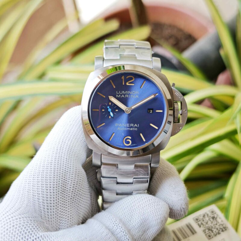 Panerai Luminor Marina Neavy Blue Dial Steel Strap