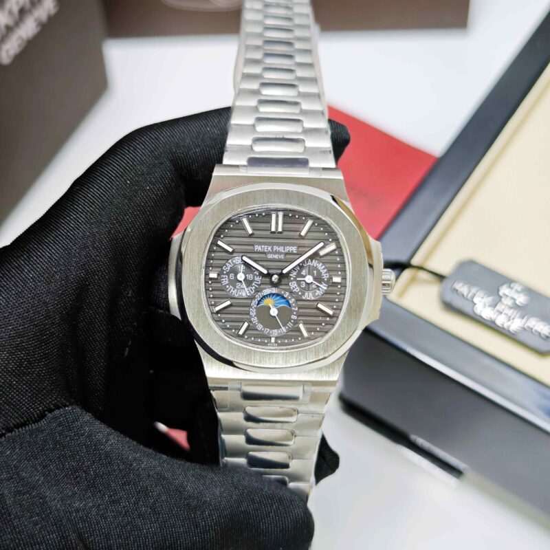 Patek Philippe Nautilus Annual Calendar Steel Black Dial