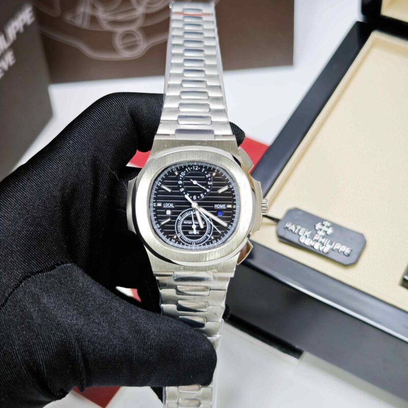 Patek Philippe Nautilus Chronograph Travel Time Black Dial