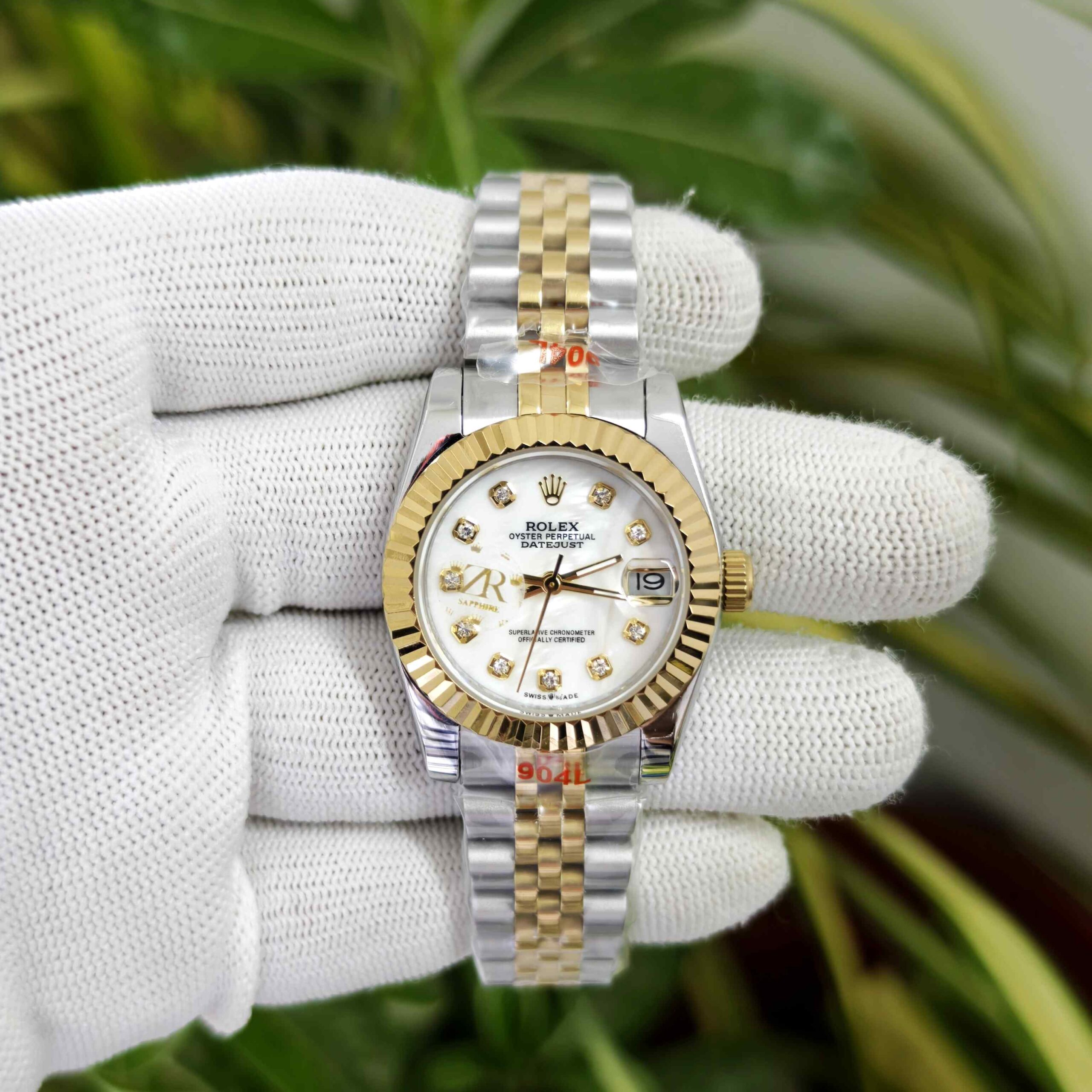 Rolex Date-Just Dual Tone White Dial Diamond Marker - Image 2