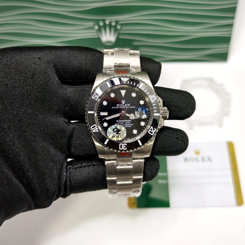 Rolex Submariner Date Steel Black Dial Swiss Semi ETA