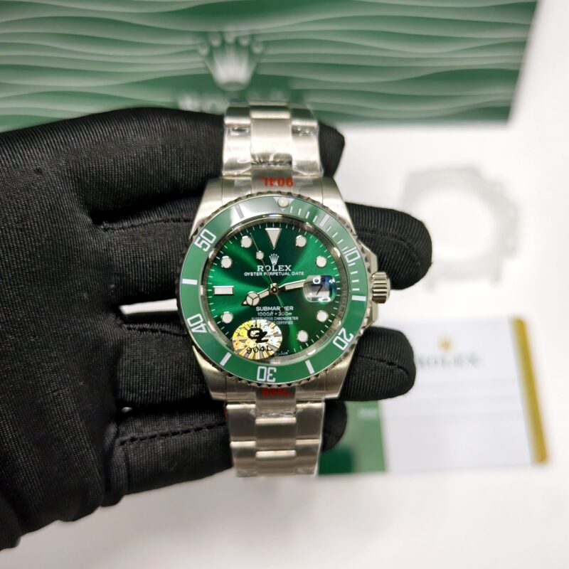 Rolex Submariner Date Steel Green Dial Swiss Semi ETA