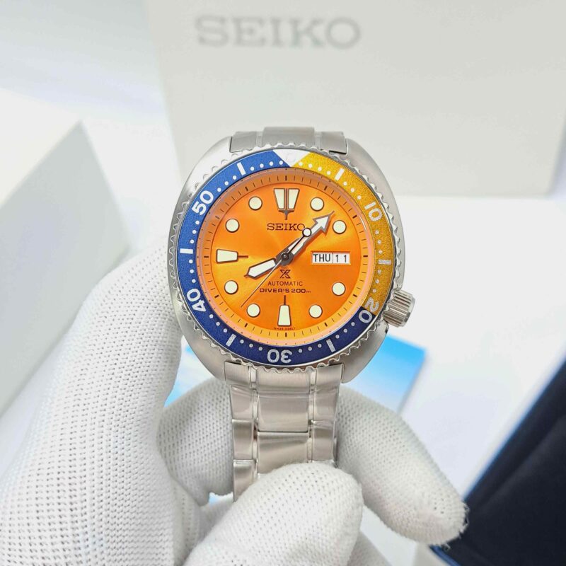 Seiko Prospex Diver’s Orange Dial Stainless Steel