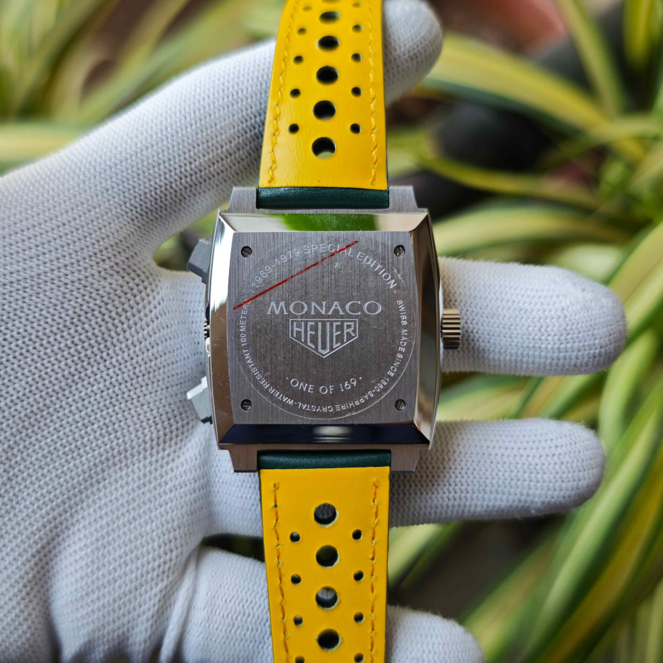 TAG Heuer Monaco Chronograph Racing Green – Titanium Steel Green Leather - Image 4