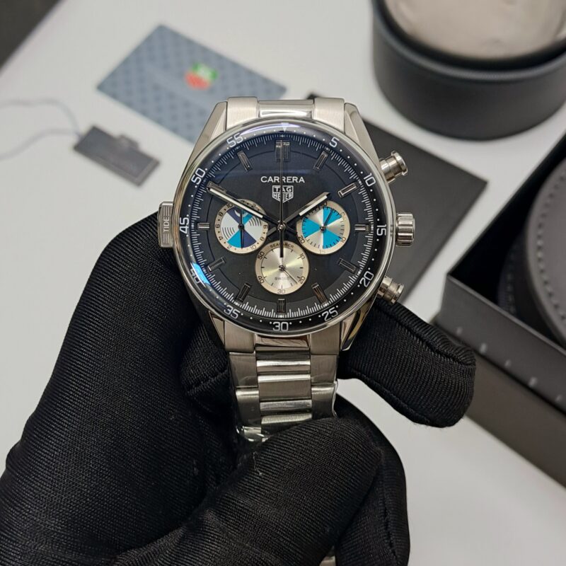 TAG Heuer Seafarer X Hodinkee Carrera Chronograph Black Dial Stainless Steel