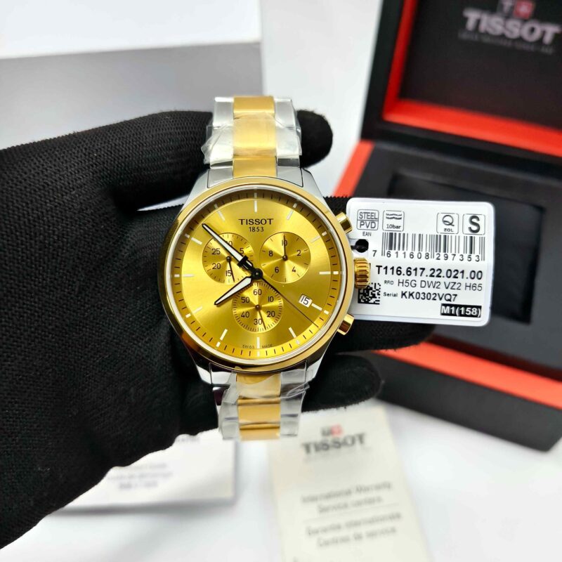 Tissot Chrono XL Classic T116.617 Dual Tone Gold Dial Store Quality