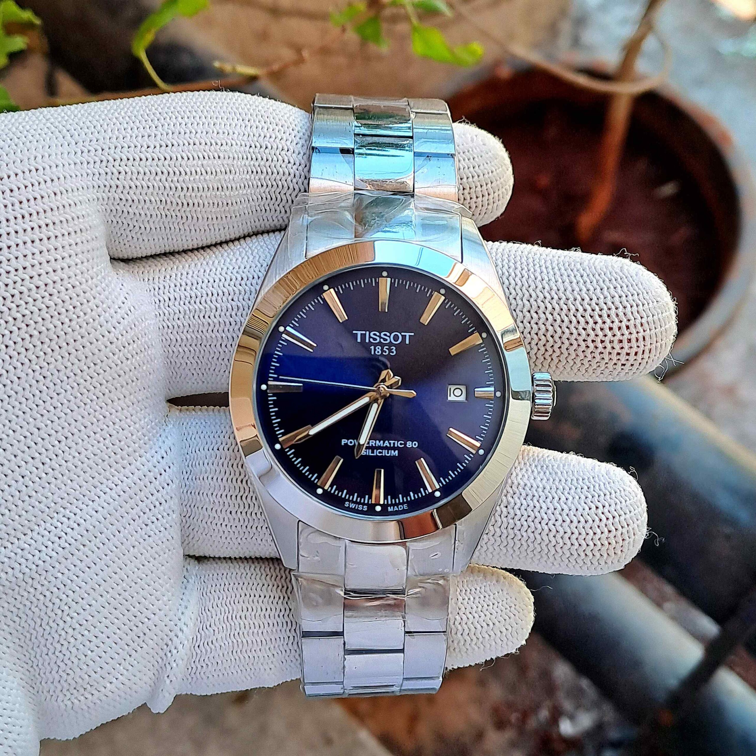 Tissot Gentleman Powermatic 80 Silicium Steel Blue Dial