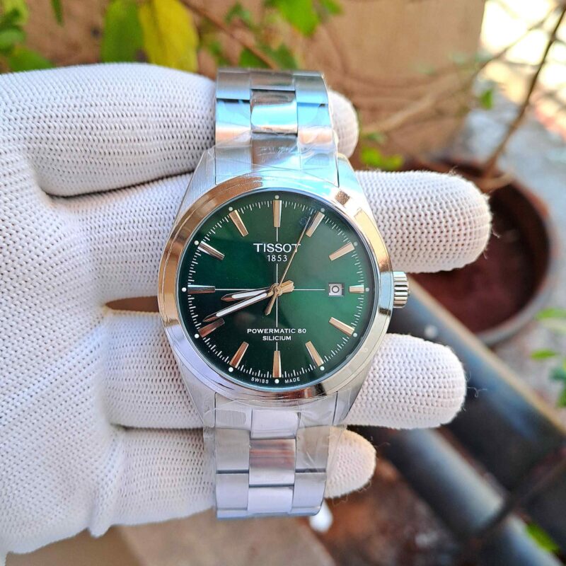 Tissot Gentleman Powermatic 80 Silicium Steel Green Dial