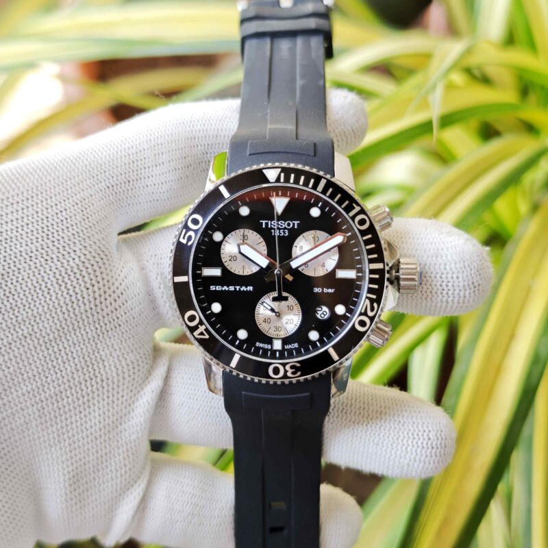 Tissot T-RACE Chronograph Black Dial Black Rubber