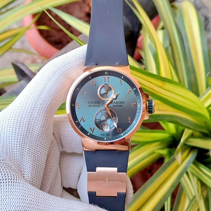Ulysse Nardin Marine Chronometer Rose Gold Green Dial