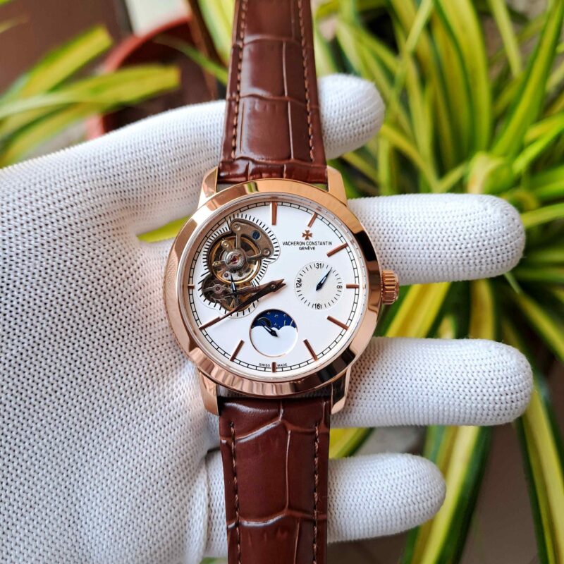 Vacheron Constantin Tourbillon Monophase Rose Gold White Dial