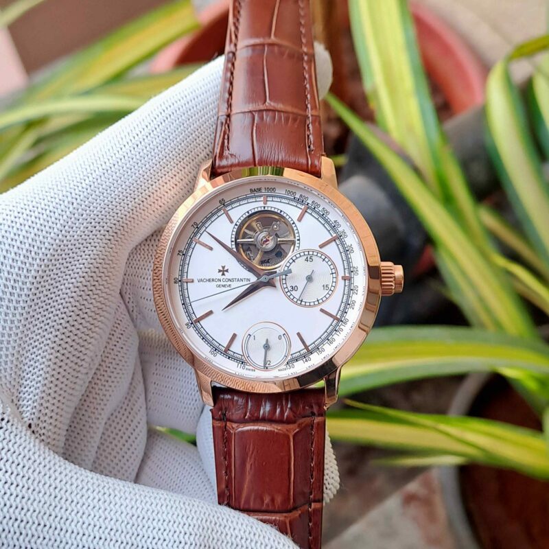 Vacheron Constantin Traditionnelle Tourbillon Chronograph White Dial