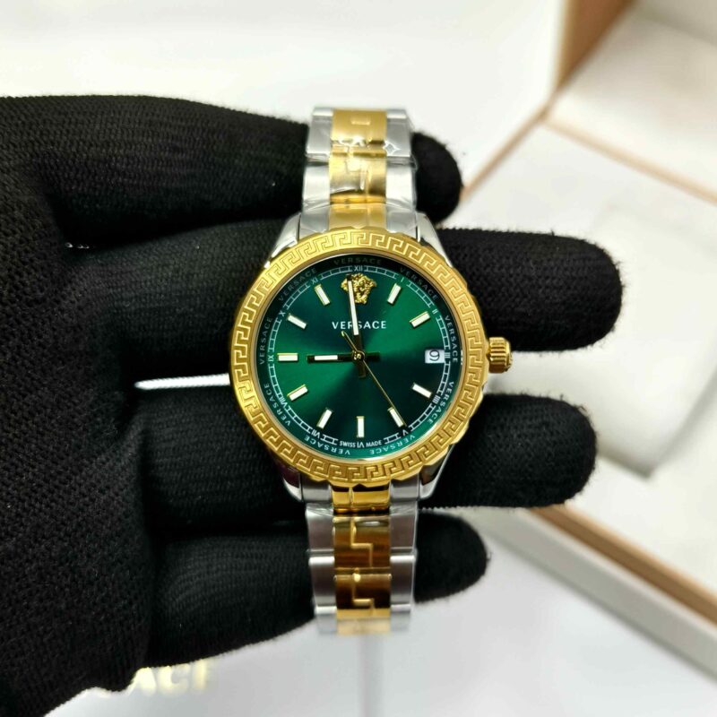Versace Hellenyium Dual Tone Green Dial Store Quality