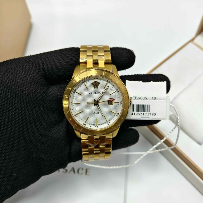 Versace Univers GMT Golden White Dial Store Quality