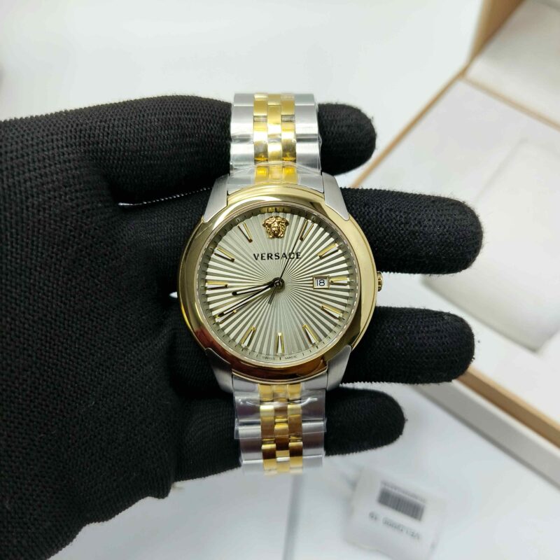 Versace V Urban Dual Tone Golden Dial Store Quality