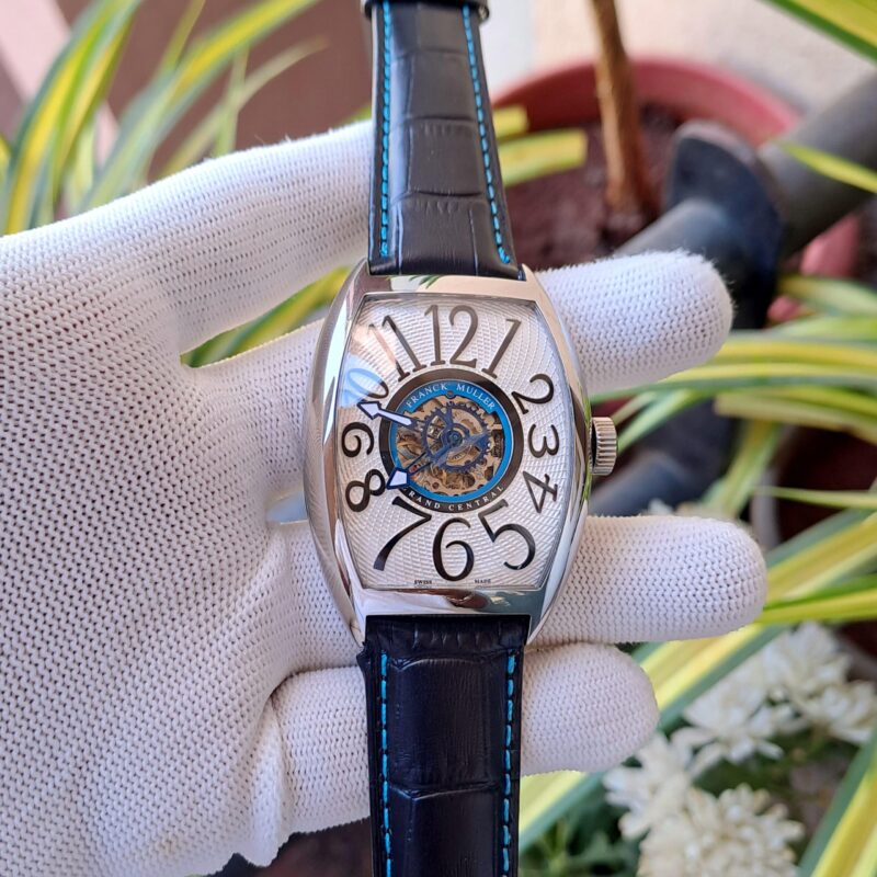 Franck Muller Grand Central Tourbillon Premium Silver Blue White