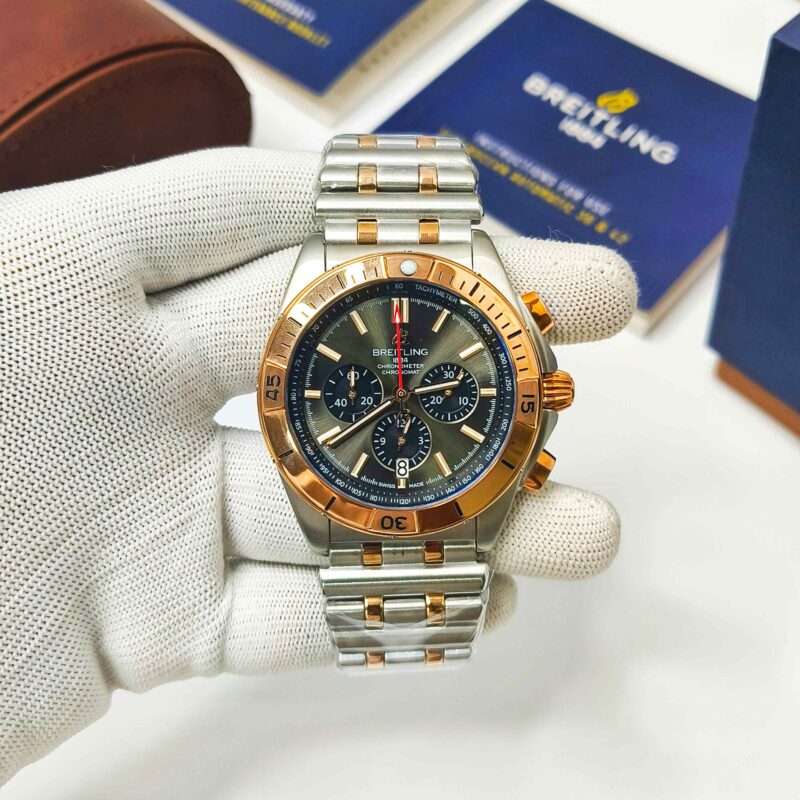 Breitling Chronometer 1884 Dual Tone Grey Dial