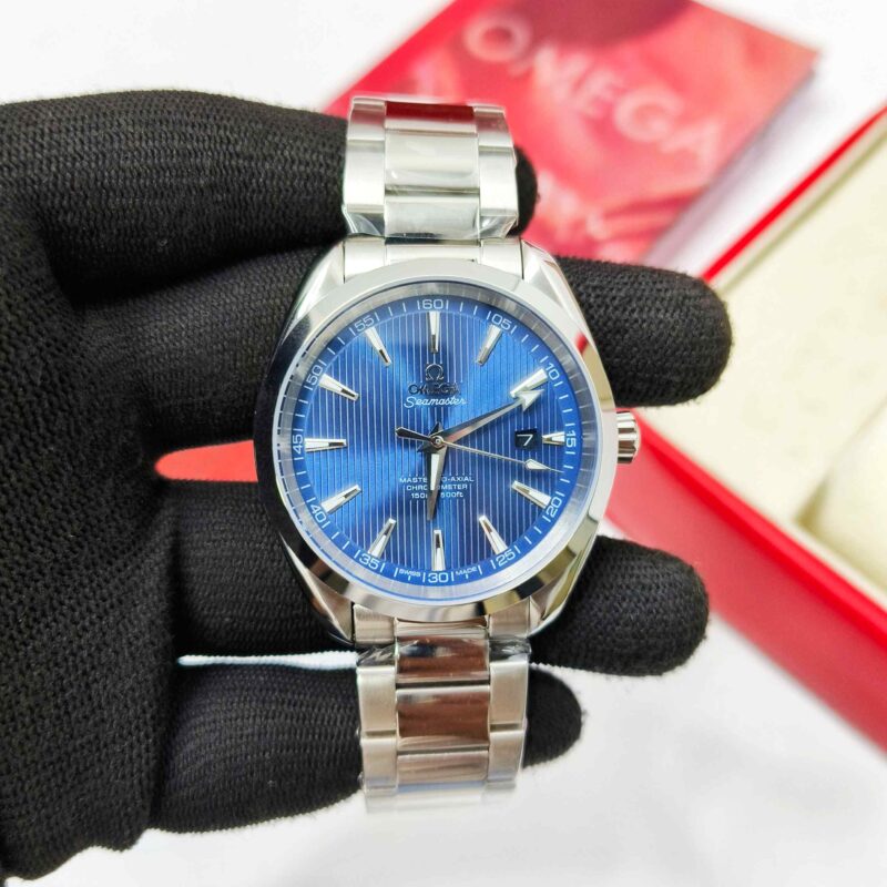 Omega Seamaster Aqua Terra Master Cronometer Steel Blue Dial