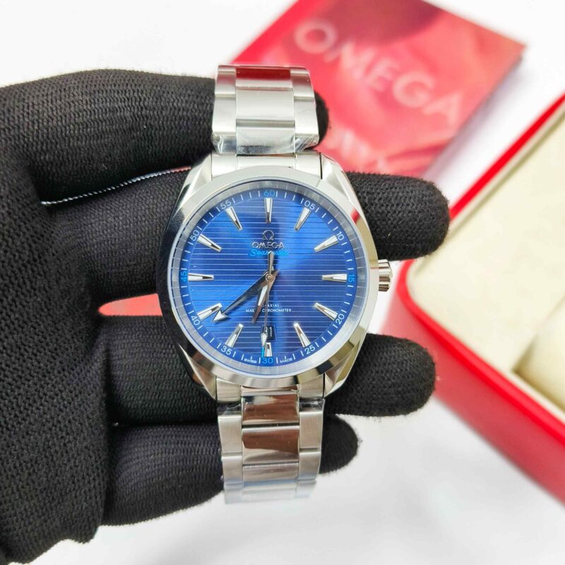Omega Seamaster Aqua Terra Steel Blue Dial