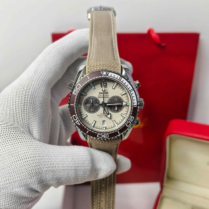 Omega Seamaster Planet Ocean 600M Full Beige