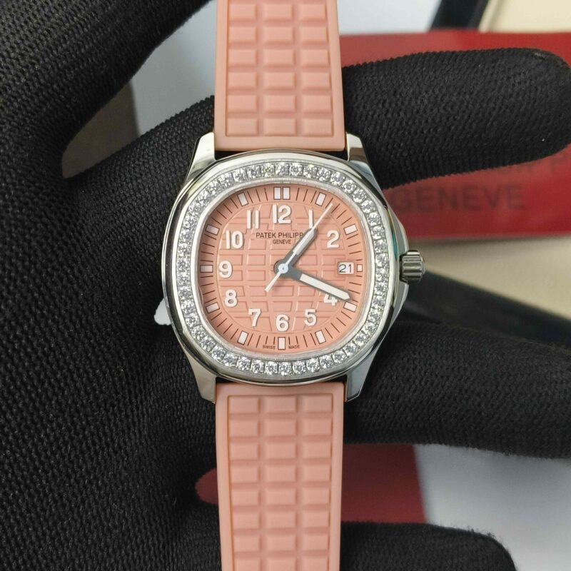 Patek Philippe Nautilus Diamond Bezel Brown Dial Rubber