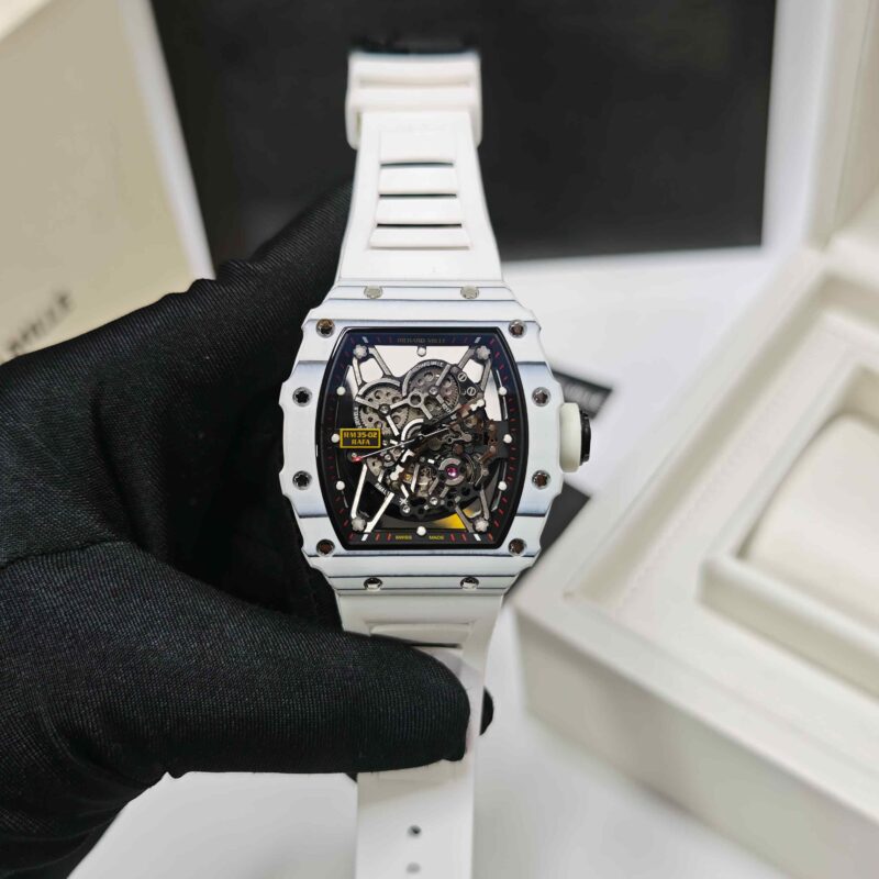 Richard Mille RM 35-02 Rafael Nadal Black Carbon Sky Blue Strap