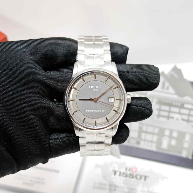 Tissot Luxury Powermatic 80 Stainless Steel Grey Dial