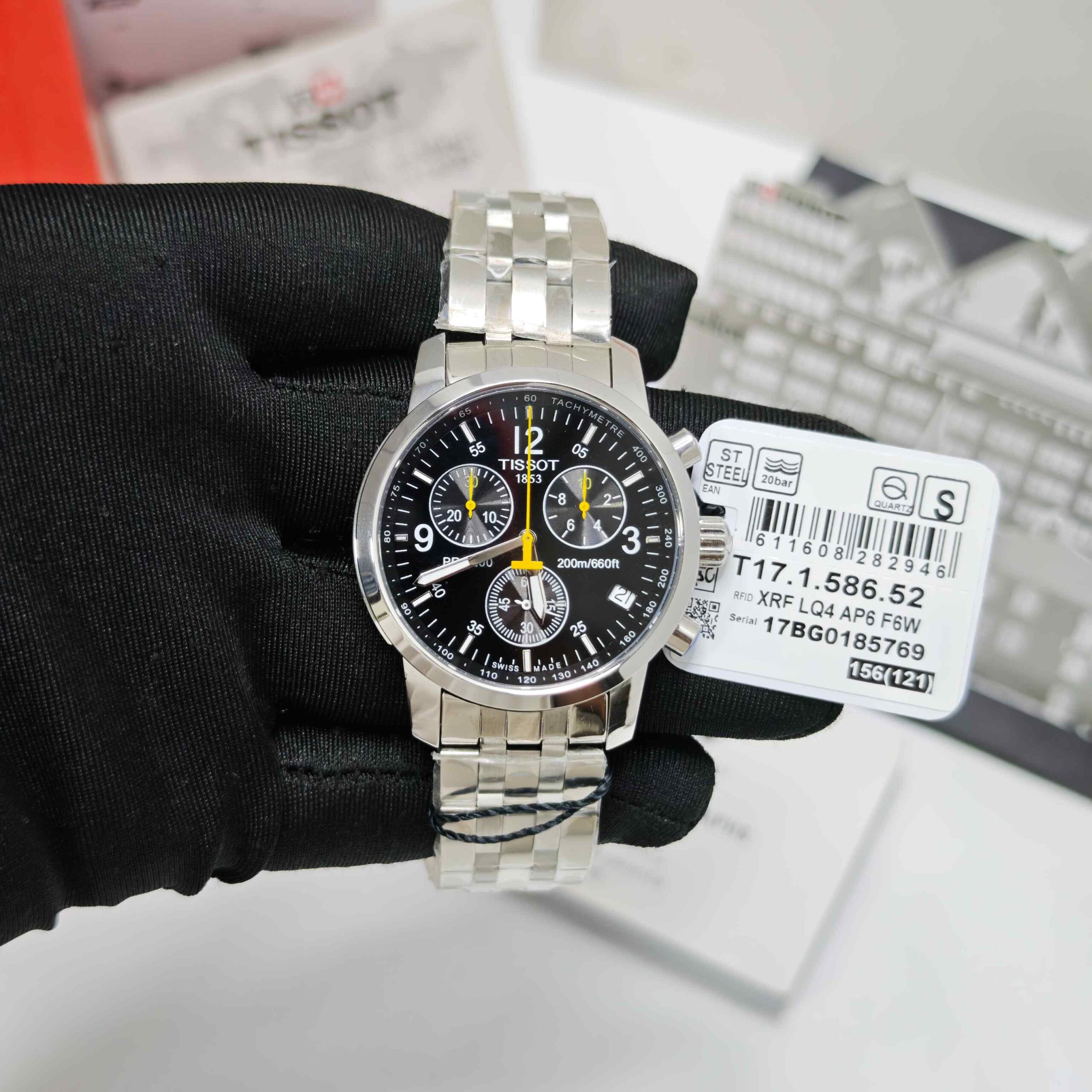 Tissot PRC 200 Chronograph Stainless Steel Black Store Quality - Image 2