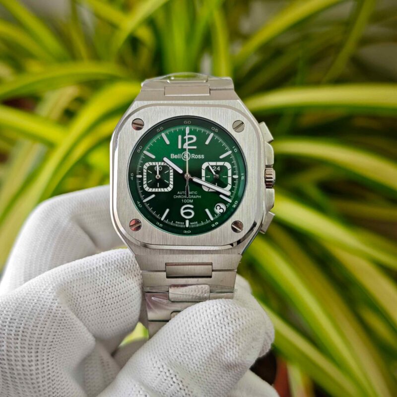 Bell & Ross BR-05 Chronograph Steel Green Dial