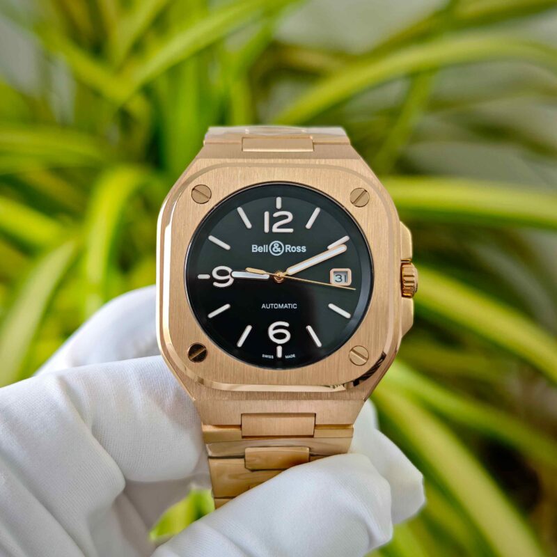 Bell & Ross Urban BR-05A Gold Black Dial Steel