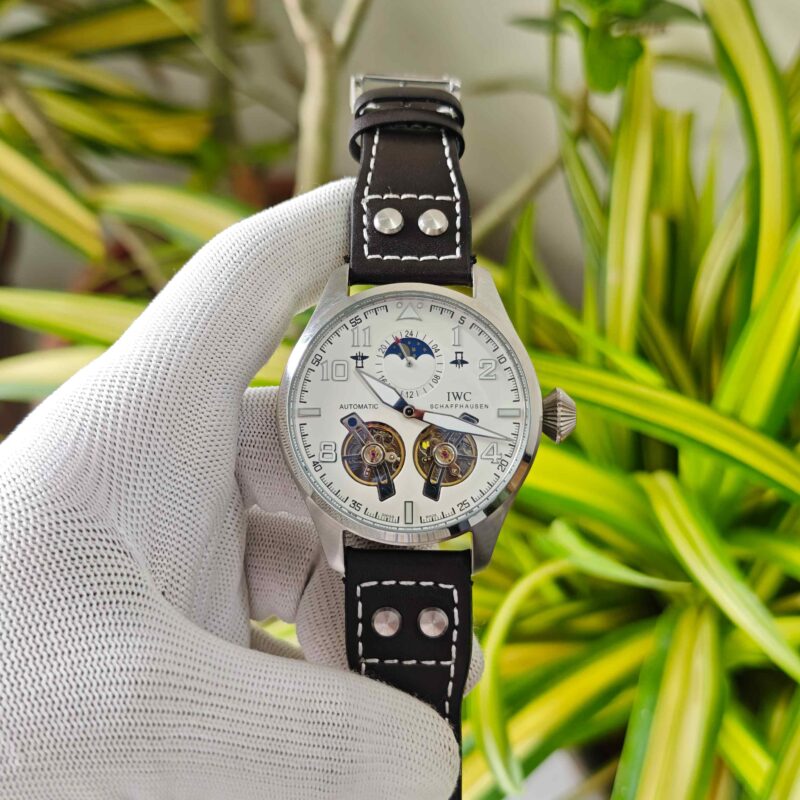 IWC Big Pilot Double Tourbillon Silver White Dial