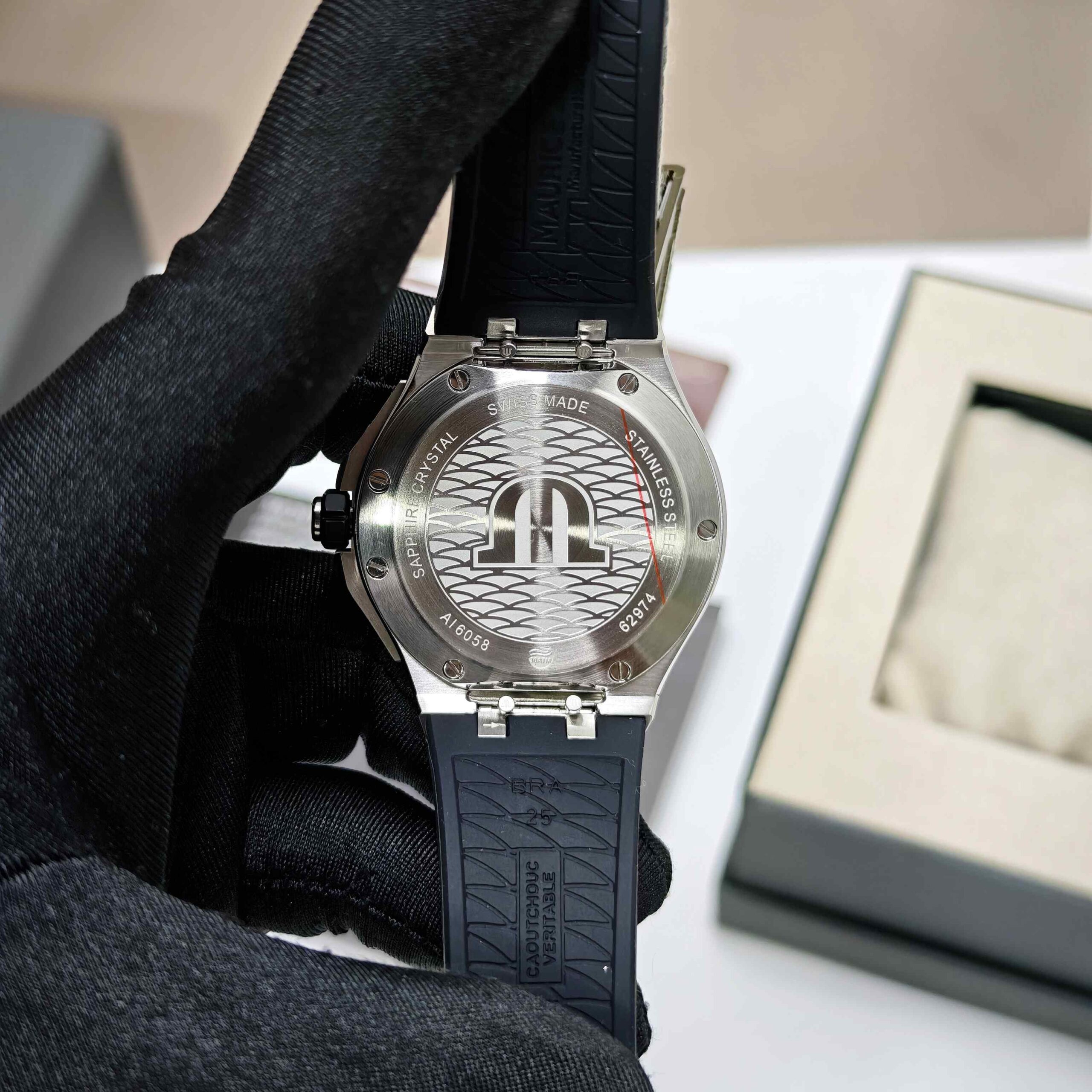 Maurice Lacroix Aikon Venturer Steel Black Dial Rubber Strap - Image 3