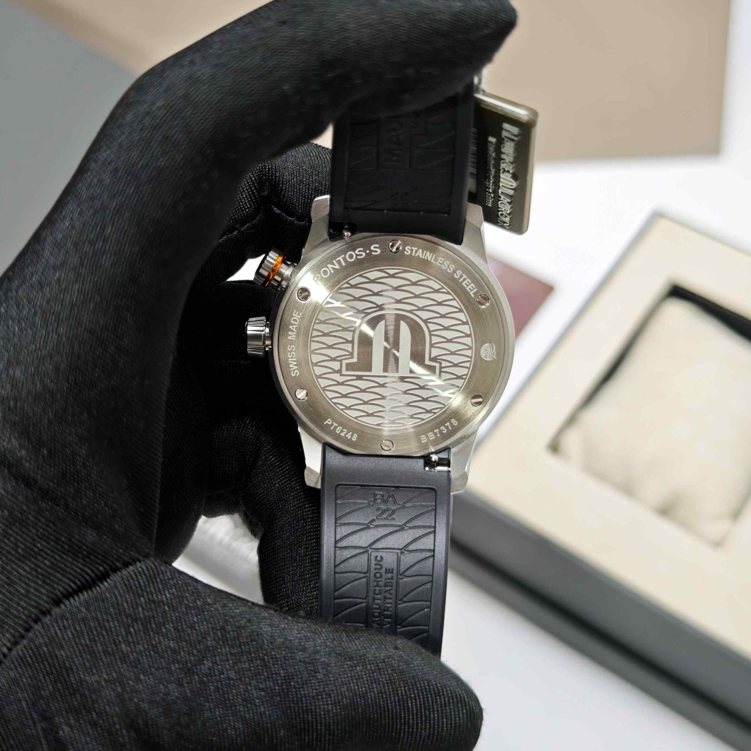 Maurice Lacroix Pontus S Diver Gold Case Black Dial Rubber Strap - Image 3